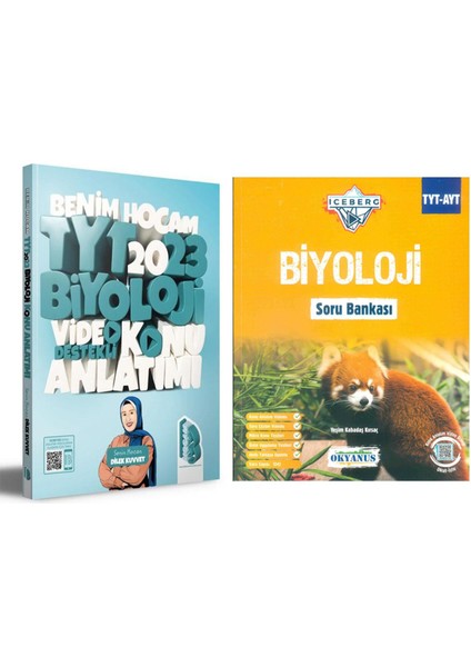 Benim Hocam Tyt Biyoloji Konu ve Okyanus Iceberg Soru Bankası Seti 2 Kitap