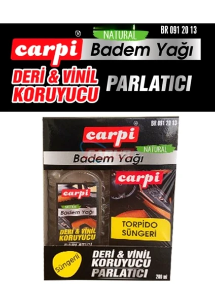 Lastik Parlatıcı Vinil Deri Koruyucu Badem Yağı-Süngerli 200ML