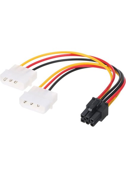 6 Pin to 2x4 Molex PCI-Express PCIE Ekran Kartı power kablosu