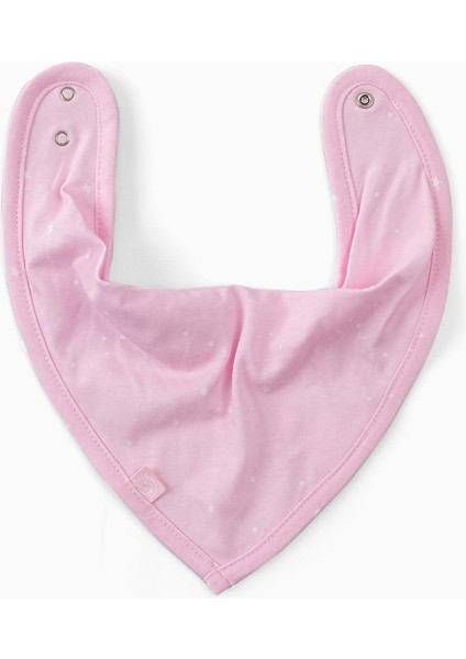 Bebek Fular Bandana Önlük Nokta Desenler Pembe