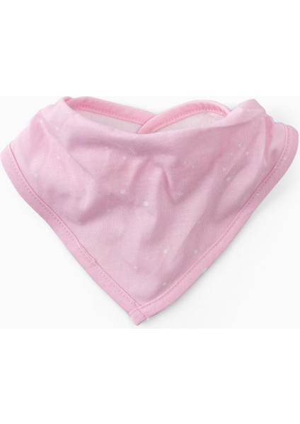Bebek Fular Bandana Önlük Nokta Desenler Pembe