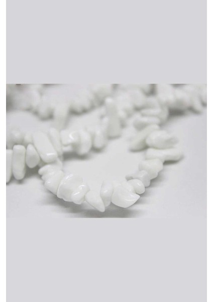 Beyaz Kuvars Kırık Doğal Taş Dizisi