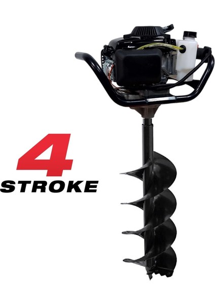 EA144P Çift Helezonlu 4 Zamanlı Toprak Burgu Makinası 250 mm 4 Hp