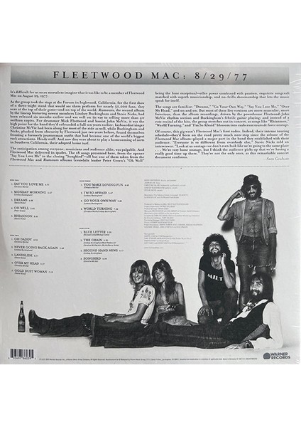 Fleetwood Mac - Rumours Live'77 - 2LP Plak