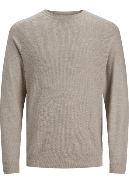 Bisiklet Yaka Standart Taş Erkek Kazak 12240711_JPRBLAANDERSON Knıt Struct fırsatları