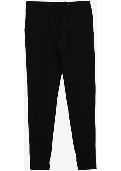 Normal Bel Normal Paça Slim Fit Siyah Erkek Pantolon 62034919