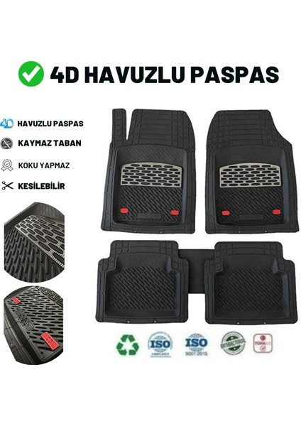 Audi A4 B9 Stw - Avant 2021 4d Havuzlu Üniversal Yeni Nesil Pro Paspas Siyah - Gri