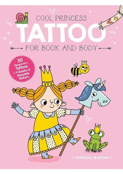 Cool Princess Tattoo Book: Martha