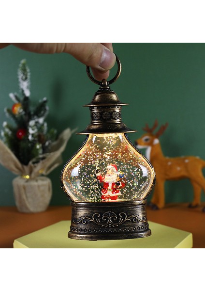 Noel Süsleri Kar Tanesi Kristal Top Gece Lambası Noel Hediyesi Süsler (Yurt Dışından)