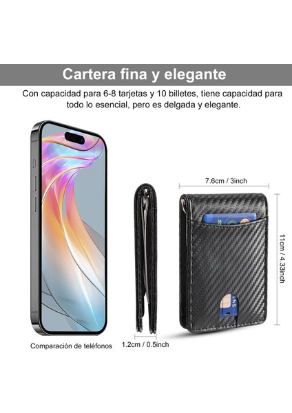 Minimalist Erkek Cüzdanı Rfid Banka Kartı Sahibi Ekose Deseni (Yurt Dışından) fırsatları