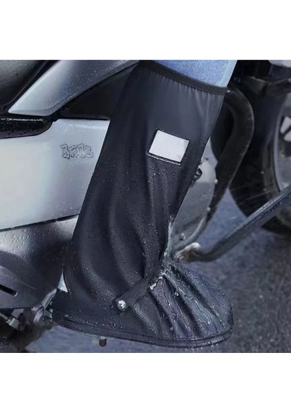 Motosiklet Bot Kılıfı Ayakkabı Yağmurluğu Su Geçirmez Motor Bisiklet Bacak Yağmurluk Çamur Koruma