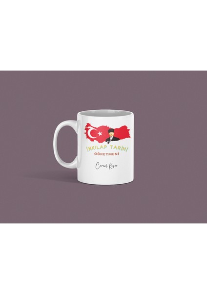 Öğretmenler Gününe Özel İnkılap Tarihi Branş Öğretmen Baskılı Hediyelik Kupa Bardak fiyatları