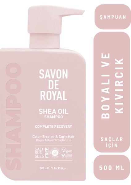 - Shea Yağı - Boyalı Ve Kıvırcık Saçlar Için Iyileşme Etkili Şampuan 500 Ml