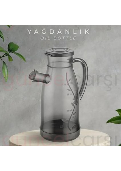 Güncelçarşı 2 Adet Plastik Füme Yağlık, Sirkelik, Sosluk 700 ml Pratik Yağdanlık
