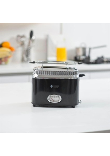 Retro Klasik Noir 2 Dilim Ekmek Kızartma Makinesi Siyah (Black) fırsatları