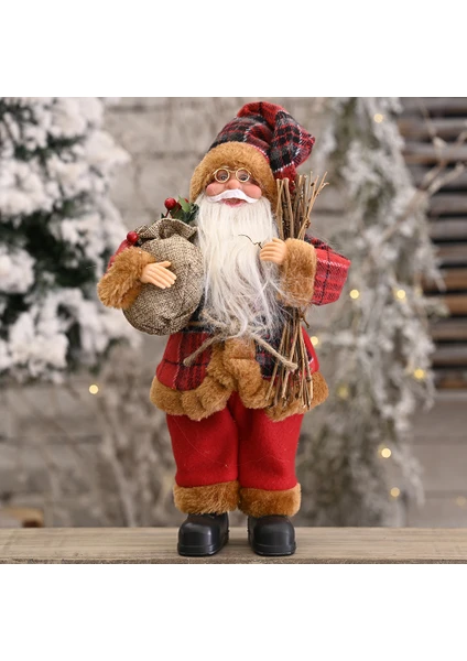 Noel Dekorasyon Malzemeleri Ayakta Noel Baba Bebeği Noel (Yurt Dışından)