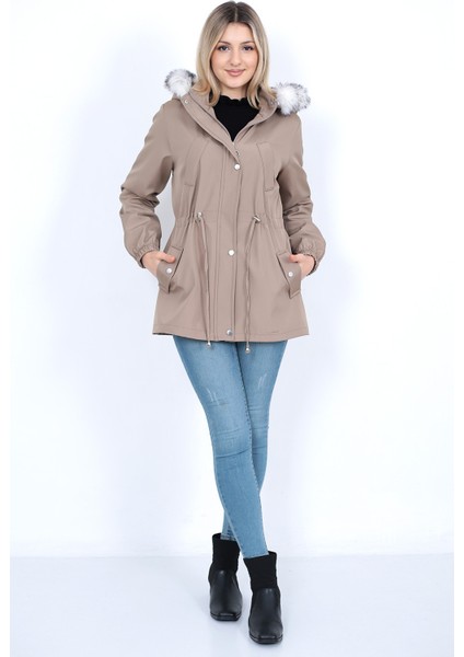 Trenç Giy Çık. Peluşlu Içi Peluşlu Mont Su Itici Özelliği fırsatları