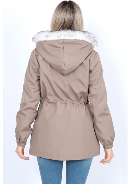 Trenç Giy Çık. Peluşlu Içi Peluşlu Mont Su Itici Özelliği indirimleri