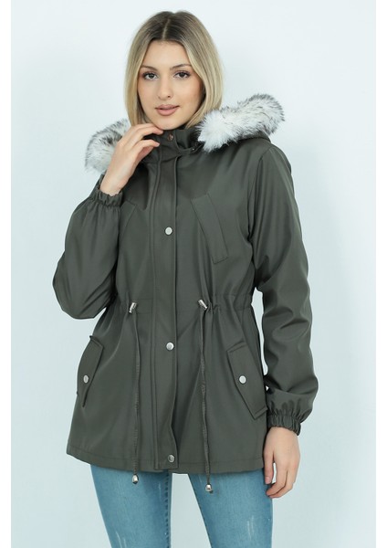 Trenç Giy Çık. Peluşlu Içi Peluşlu Mont Su Itici Özelliği modelleri