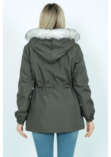 Trenç Giy Çık. Peluşlu Içi Peluşlu Mont Su Itici Özelliği indirimleri