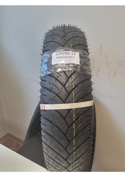 120/80-17(TUBELESS - Dubleks) Motosiklet Lastiği Maxima Zp2