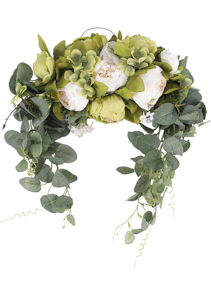 Yapay Çiçek, Gül Arch Garland Simülasyon Çiçekleri ile 30 Inç El Yapımı Çiçek (Yurt Dışından)
