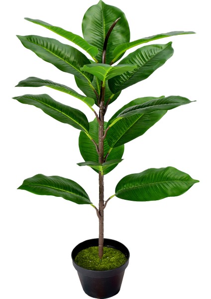 2 Adet Sahte Muz Ağacı Tropikal Monstera Yaprak Kaplumbağa Palmiye Yaprakları Fern Yeşil Çalılar Çalılar Yeşillik Dekor (Yurt Dışından)