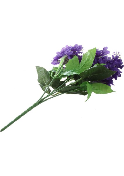 Ipek Kumaş 5 Kafa El Yapımı Düğün Dekorasyon Duvara Monte Dekoratif Çiçekler (Koyu Mor) Yaklaşık 35-38CM Çiçek Kafasının Toplam Uzunluğu Yaklaşık 10-12CM (Yurt Dışından)