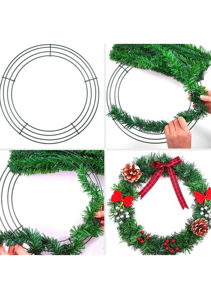 10 Adet Noel Metal Dekorasyon Çelenk Noel Metal Çelenk Yüzük Düğün Dekoratif Çelenk Metal Çelenk Çerçeveleri Ev (Yurt Dışından) modelleri