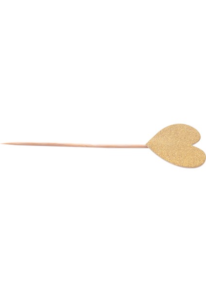 50 Parça Altın Aşk Kalp Kek Tatlı Takılı Kart Cupcake Toppers Dekorasyon Doğum Günü Çocuk Günü Düğün Parti Malzemeleri Için (Yurt Dışından) indirimleri