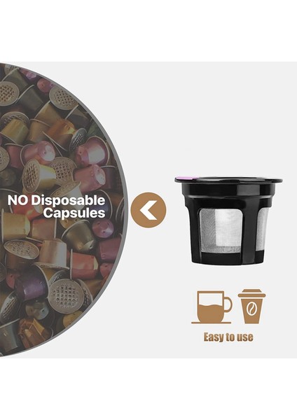 Yeniden Kullanılabilir K Bardaklar, 6 Paket K Bardak Plastikli Yeniden Kullanılabilir Kahve Kapsülleri, 304 Mess'li Yeniden Doldurulabilir K Bardak Kahve Kapsülleri (Yurt Dışından) fiyatları