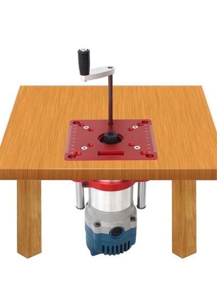 65MM Evrensel Kırpma Makinesi Için Mini Yönlendirici Masa Ekleme Plakası ve Yönlendirici Kaldırma, Kare Ağaç Işleme Tezgahı Yönlendirici (Yurt Dışından) indirimleri