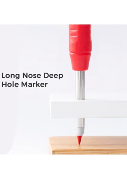 18 Adet 2.8mm Yedekli Mekanik Marangoz Kalem Seti, Dahili Kalemtıraşlı Derin Delikli Ağaç Işleme Makinesi (Yurt Dışından)