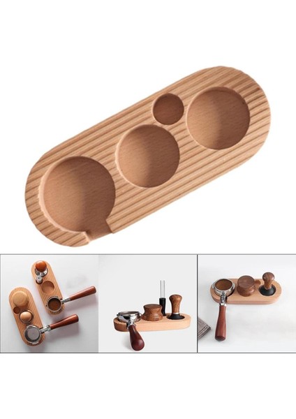 Kahve Kurcalama Rafı, Masif Ahşap Kahve Tozu Tutucu, Kahve Filtresi Kurcalama Standı, Sap Eşleştirme Aletleri 51/53MM (Yurt Dışından)