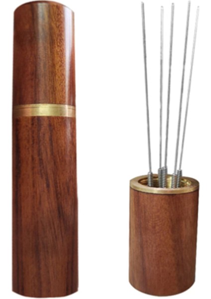 Kahve Sabotaj Paslanmaz Çelik Iğneler Ahşap Saplı Espresso Tozu Karıştırıcı Dağıtıcı Eşitleme Araçları Mutfak Aksesuarları (Yurt Dışından)