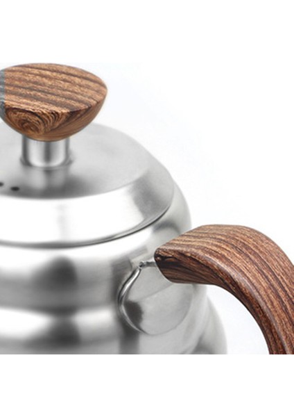 1.2l Paslanmaz Çelik Kahve Damla Gooseneck Çaydanlık Su Isıtıcısı Çay Makinesi Kahve Şişesi Su Isıtıcısı Mutfak Aksesuarları (Yurt Dışından)