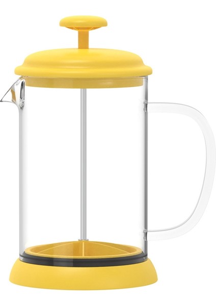 Paslanmaz Çelik Cam Çaydanlık Fransız Kahve Çay Süzgeç Filtre Basın Pistonu 800 ml Manuel Kahve Espresso Makinesi Pot, A (Yurt Dışından)