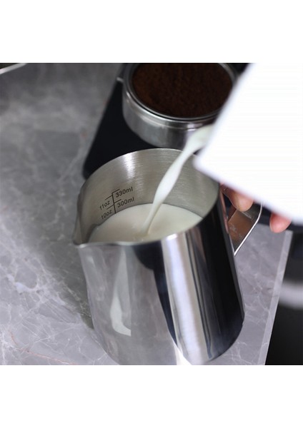 Kahve Latte Bardağı 304 Paslanmaz Çelik Elektroliz Sivri Ağız Italyan Çırpılmış Süt Latte Bardak Süt Köpüğü Bardak (Yurt Dışından)