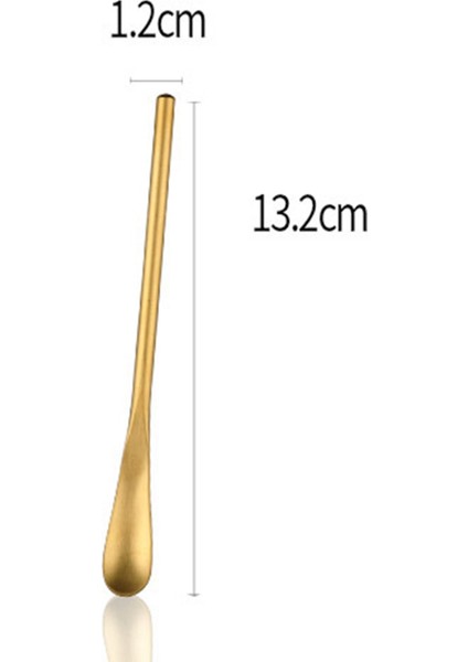 10 Adet Kahve Kaşığı Katı Paslanmaz Çelik Buz Kaşığı Sofra Karıştırma Çubuğu (13.2 Cm) (Yurt Dışından) fırsatları