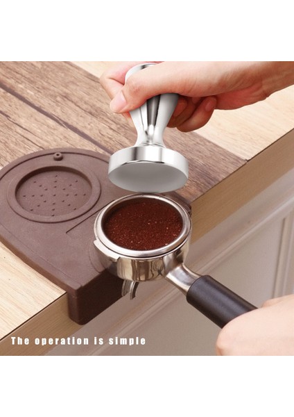 Paslanmaz Çelik Kahve Sabotaj Barista Espresso Sabotaj 51MM Taban Kahve Çekirdeği Presi (Yurt Dışından)