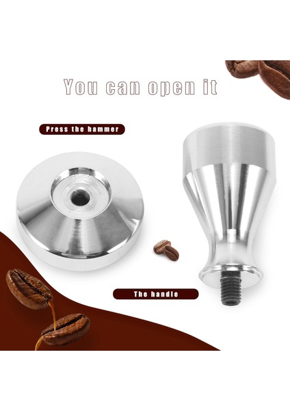 Paslanmaz Çelik Kahve Sabotaj Barista Espresso Sabotaj 51MM Taban Kahve Çekirdeği Presi (Yurt Dışından)