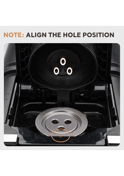 Ninja CFP201 CFP301 Kahve Makinesi Üç Delikli K Fincan Sirkülasyon Paslanmaz Çelik Kahve Kapsül Filtresi, 3 Adet (Yurt Dışından) fiyatları