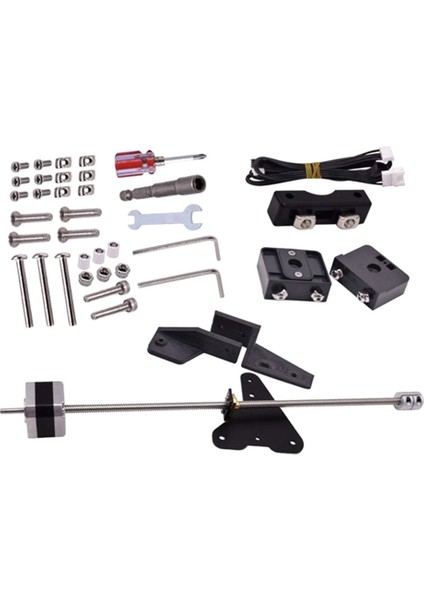 Çift Z Ekseni Önde Gelen Vida Çubuk Yükseltme Kiti 3D Yazıcı Aksesuarları, Step Motor Değiştirme ile 3 (Yurt Dışından)