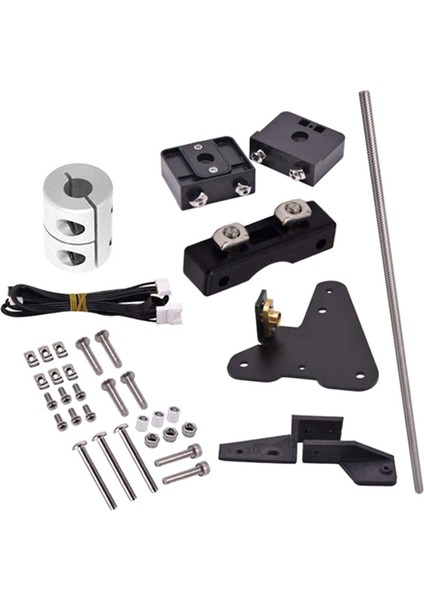Çift Z Ekseni Önde Gelen Vida Çubuk Yükseltme Kiti 3D Yazıcı Aksesuarları, Step Motor Değiştirme ile 3 (Yurt Dışından)