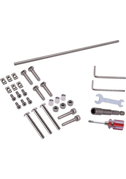 Çift Z Ekseni Önde Gelen Vida Çubuk Yükseltme Kiti 3D Yazıcı Aksesuarları, Step Motor Değiştirme ile 3 (Yurt Dışından)
