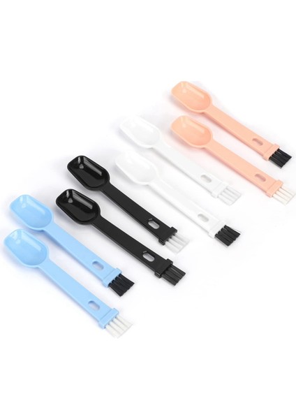 2-In-1 Kahve Öğütücü Fırçası, 8 Adet Espresso Öğütücü Fırçası Kaşıkla, Taşınabilir Kahve Çekirdeği Öğütücü Temizleyici Fırça (Yurt Dışından)