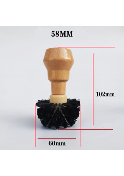 Kahve Makinesi Toz Haznesi Temizleme Fırçası Masif Ahşap Saplı Temizleme Fırçası Kahve Makinesi Temizleme Fırçası (Yurt Dışından)