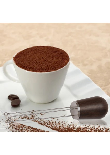 Espresso Iğne Dağıtıcısı,ahşap Saplı Espresso Iğne Dağıtıcısı,espresso Barista Kahve Karıştırıcı Dağıtıcısı,a (Yurt Dışından)