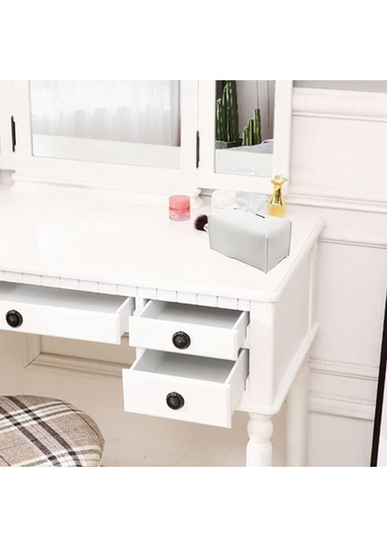 Doku Kutusu Kapağı, Modern Dekoratif Pu Deri Dikdörtgen Doku Kutusu Kasa Organizatör Tutucu Vanity Tezgah Için (Yurt Dışından) indirimleri