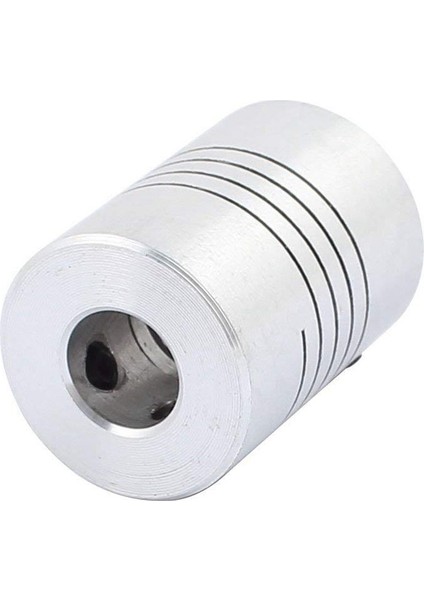 6mm Ila 8mm Şaft Kaplini 25MM Uzunluk 18MM Çap Step Motor Çoğaltıcı 3D Yazıcı Cnc Makinesi Dıy Kodlayıcı Için Alüminyum Alaşımlı Bağlantı Konnektörü (Yurt Dışından)